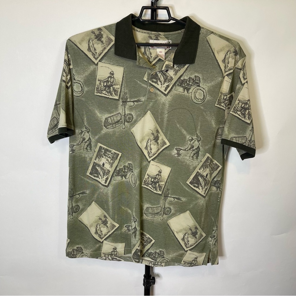 Vintage Summa Fishing Short Sleeve Polo Shirt Size XXL Men’s